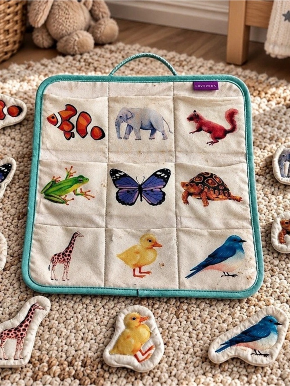 Lovevery Montessori Animal Match – Companion Play Kit 22–24 Months